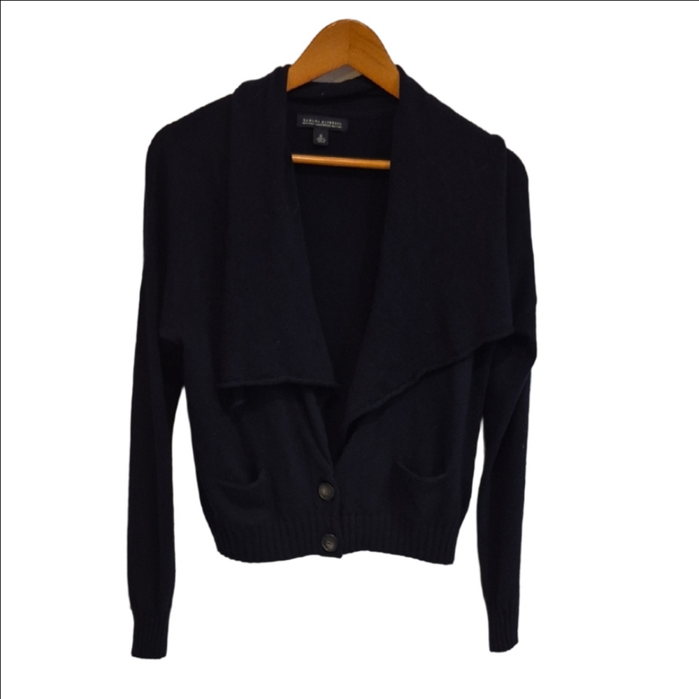 Banana Republic Back Cardigan Sweater with Draped Collar Cashmere Blend